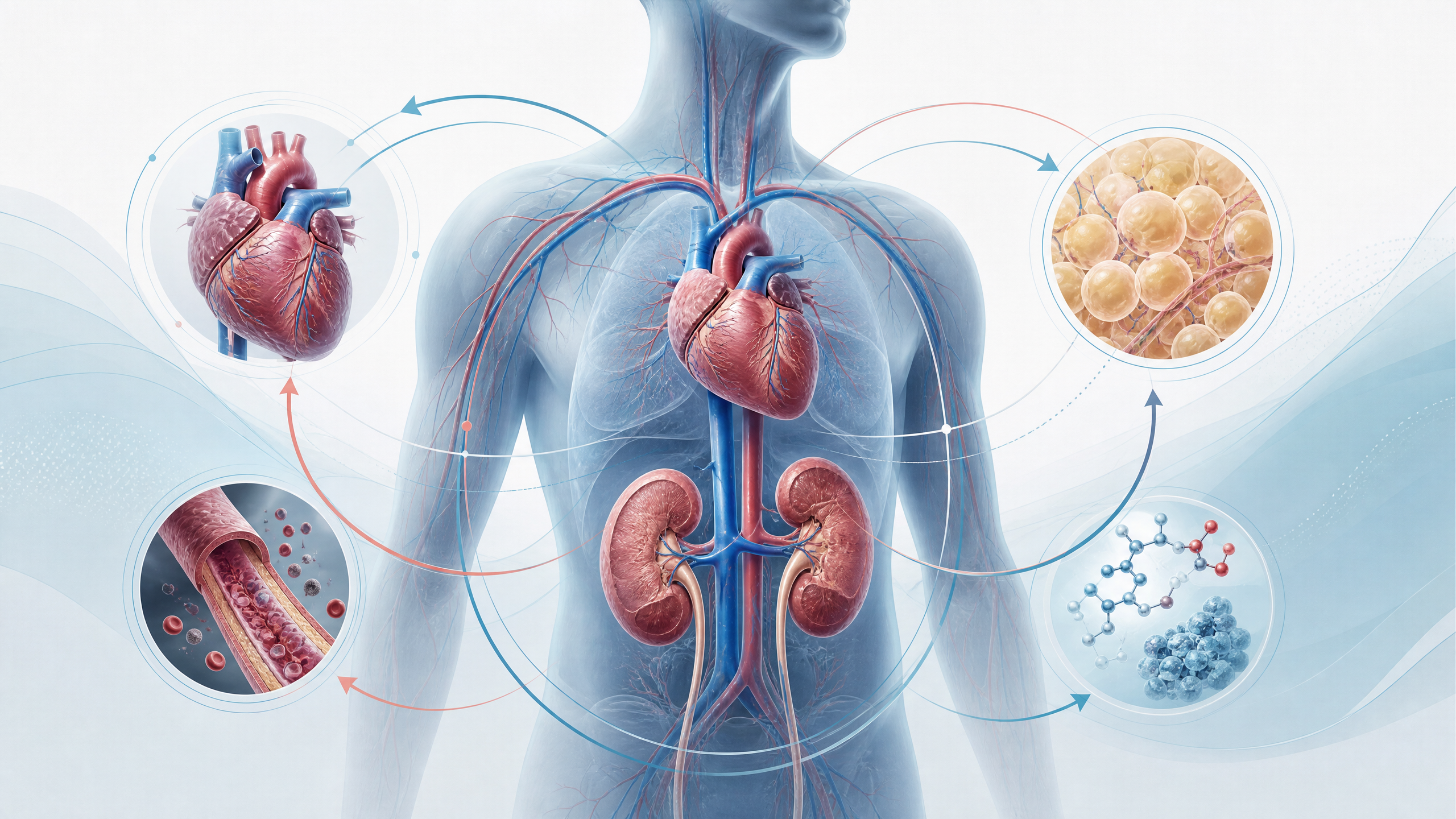 Integrated cardiovascular, kidney, and metabolic organ cross-talk in CKM health